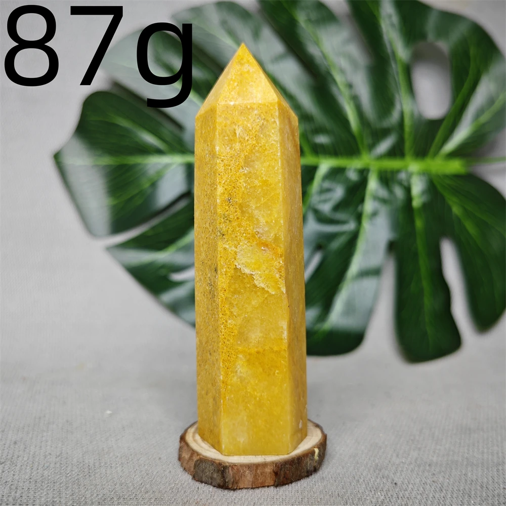 Natural Rock Yellow Dragon Jade Tower Home Garden Decoration Spiritual Prayer Witch Altar Crystal With Gemtone Healing