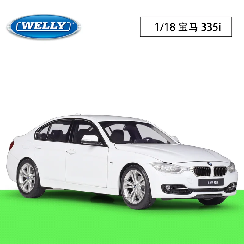 WELLY 1:18 BMW BMW BMW 335i sedan simulation alloy car model finished product gift collection ornaments For Children Festive Toy