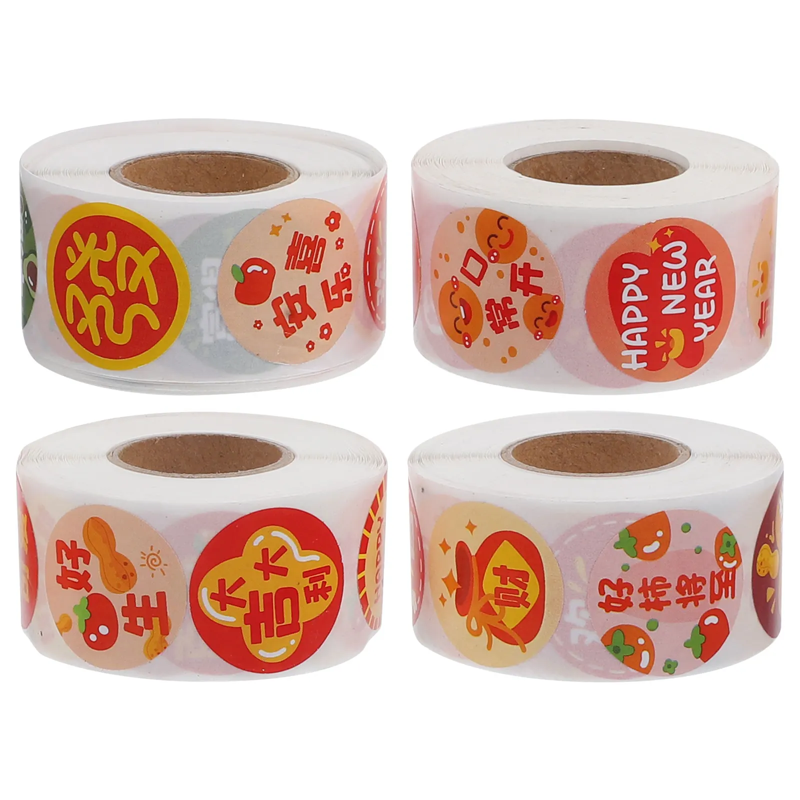 

4pcs Cartoon Stickers Copper Adhesive Sheet Simple Operation Self Adhesive Detachable Design Reasonable Size Daily Use