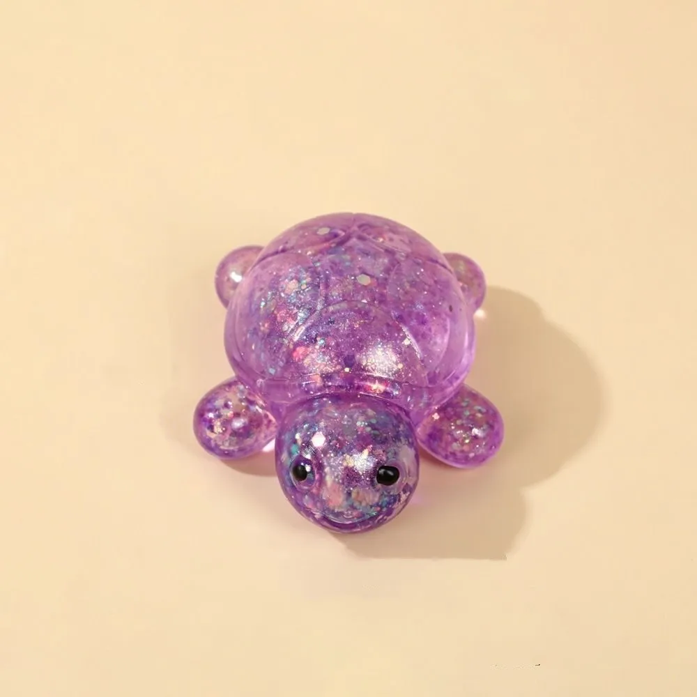 Super Soft Turtle Squeezable Toy Squishy Ocean Blocks Transparent Ocean Fidget Toy Glitter Slow Rising Whale Sensory Toy