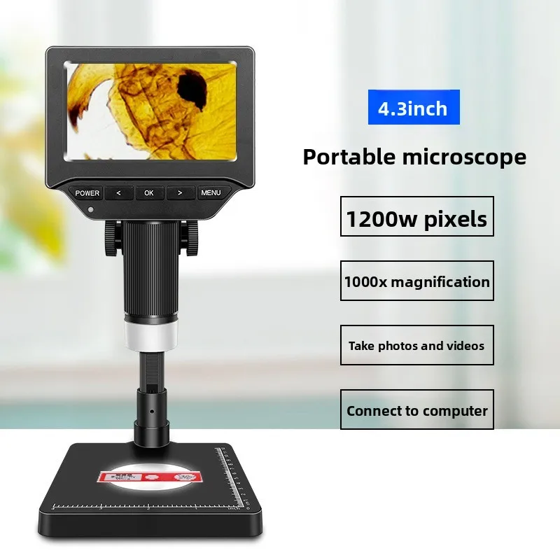 4.3-Inch digital microscope with weighing function for professional repair and inspection