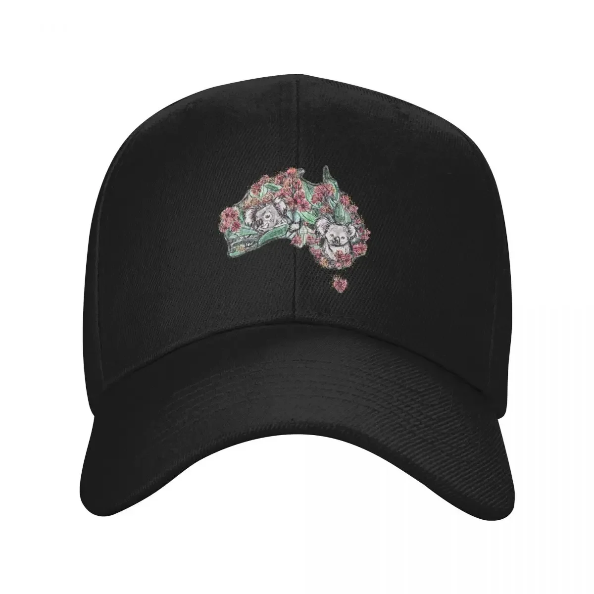 

Koalas and Gum Blossoms in Australia Baseball Cap Luxury Man Hat Golf Hat Man Mountaineering Women's Hats For The Sun Men's