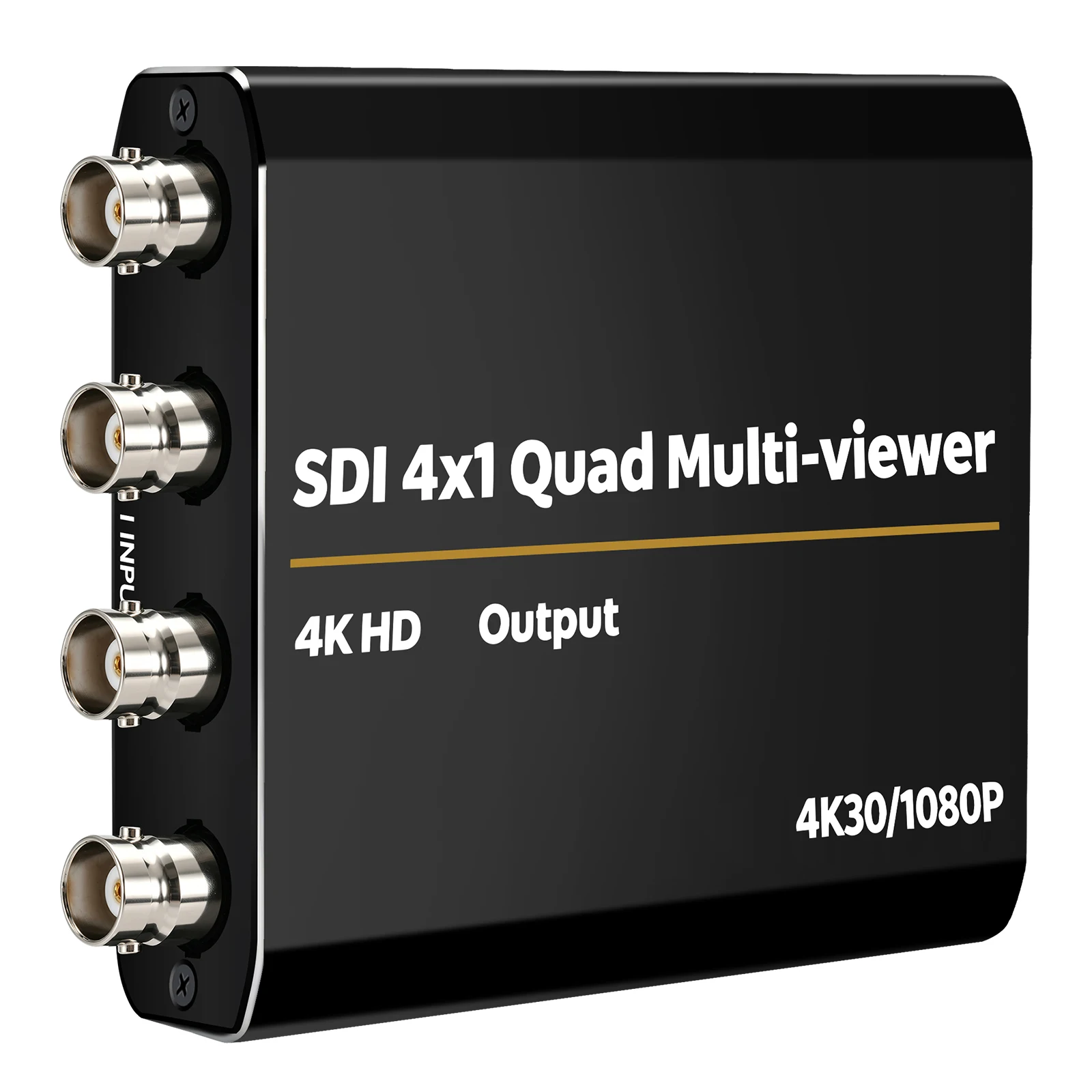 SDI Multiviewer 4x1 Splitter 4K30Hz HDMI-compatible Output Seamless Switcher IR Remote Button Control