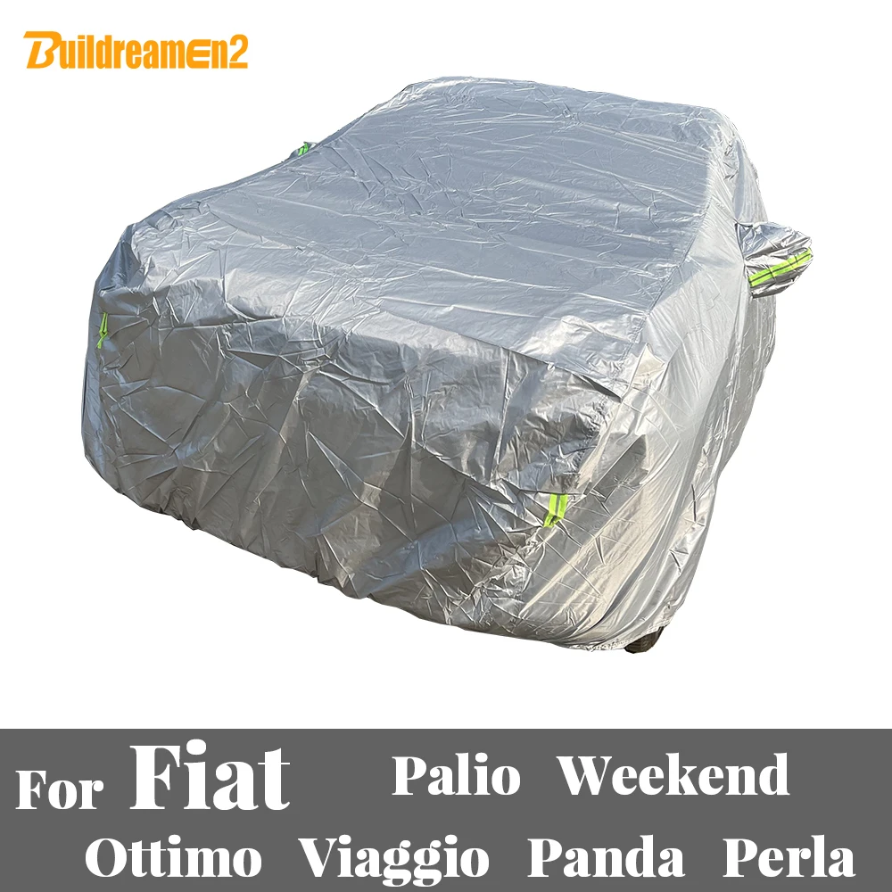 

Full Car Cover Sun Anti-UV Snow Rain Scratch Prevent Windproof Auto Cover For Fiat Perla Palio Weekend Ottimo Viaggio Panda