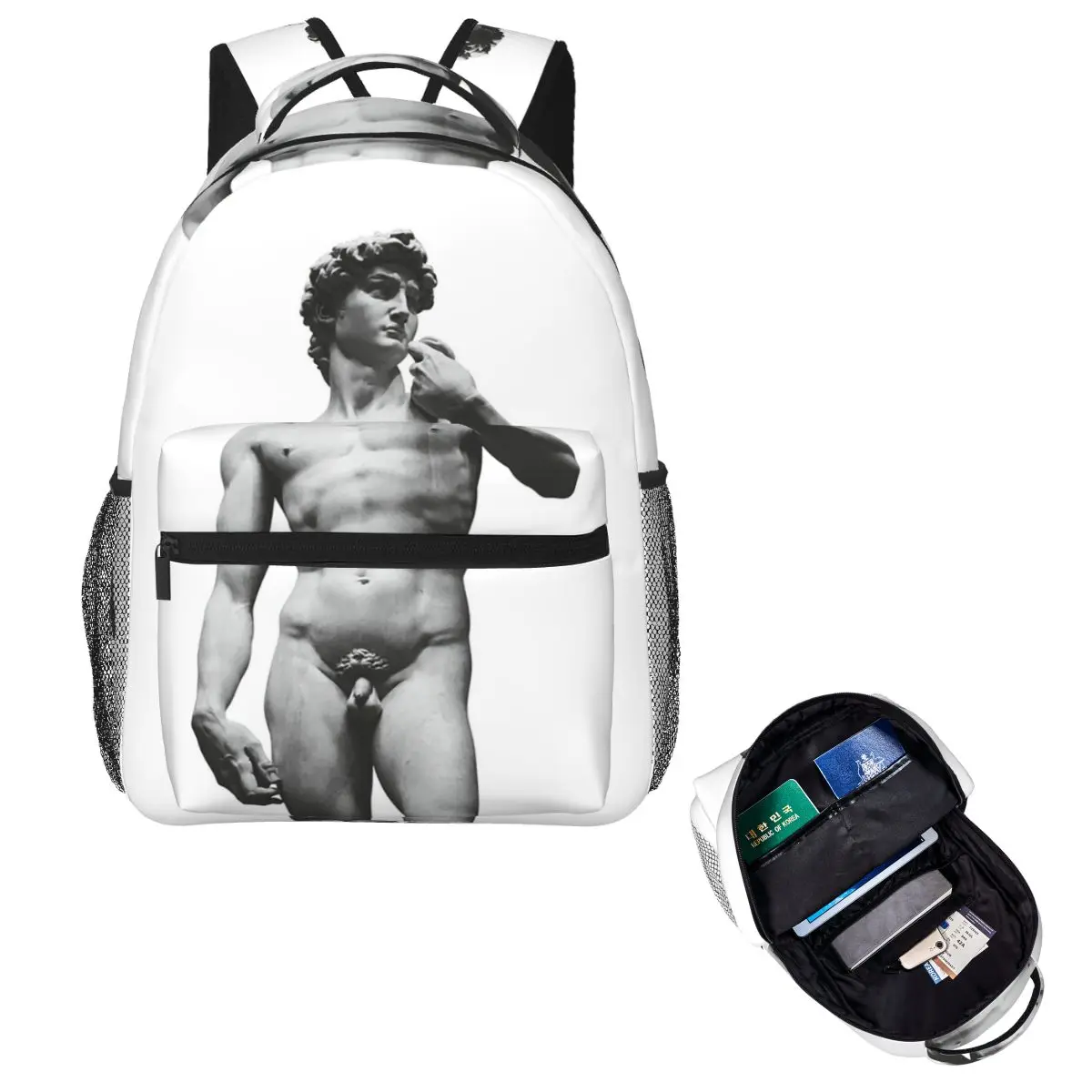 

Скульптура Дэвида Микеланджело (1) рюкзак, Лидер продаж, рюкзак большой емкости, детская сумка для книг, школьная сумка, сумки на плечо для мужчин и женщин