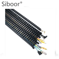 Siboor Cable Chain 10x20mm 10x30mm Cable Drag Chain Wire Carrier With End Connectors for CNC Router Machine 3D Printer Parts