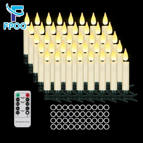 LED Candles Flashing Flame Battery Operated Timer Remote Valentine's Day Decoration Waterproof Guest Gift Flameless Candle Lamp