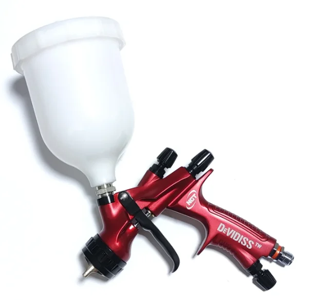 

DeVIDISS HVLP NGT pro TE20 Lite Spray Gun Kit with 1.3mm Nozzle Professional Car Paint Application for All Types of Car Paints