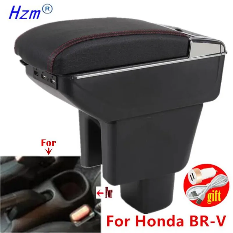

Car Armrest box For Honda BR-V Armrest box For Honda BRV Central Storage box Interior Dedicated Retrofit parts Car Accessories
