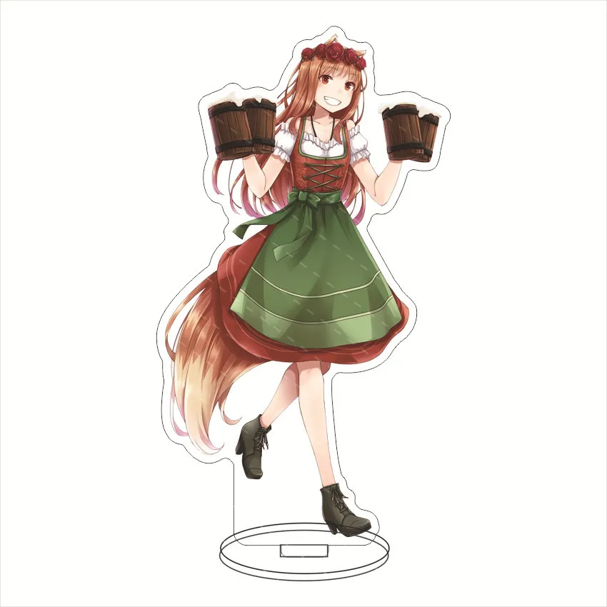 16CM Anime Acrylic Stand‌ Spice and Wolf Kraft Lorenz Holo Chloe Nora Richten Marlheit Cos Figure Ornaments Halloween Gifts view 4