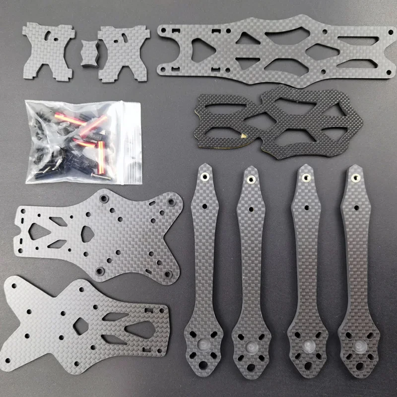 Kit de marco de cuadricóptero de fibra de carbono 225, brazo de 225mm para modelos de Dron de carreras APEX FPV Freestyle RC, 5 pulgadas, 5,5mm