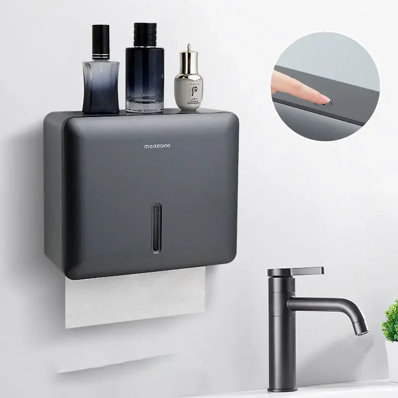 Toilet hand wiping paper box, wall mounted toilet, non perforated hotel toilet, kitchen, commercial hand drawn tissue box