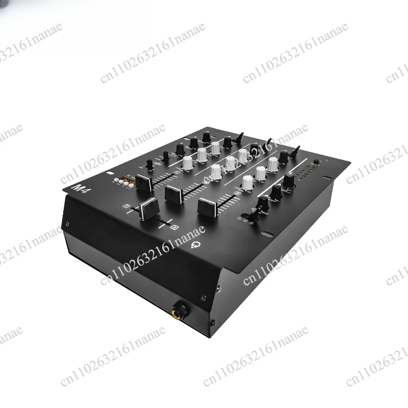 DM4 Professional 4-channel Audio Stereo Mixer with Sound Card Home KTV Stage DJ Mixing Console
