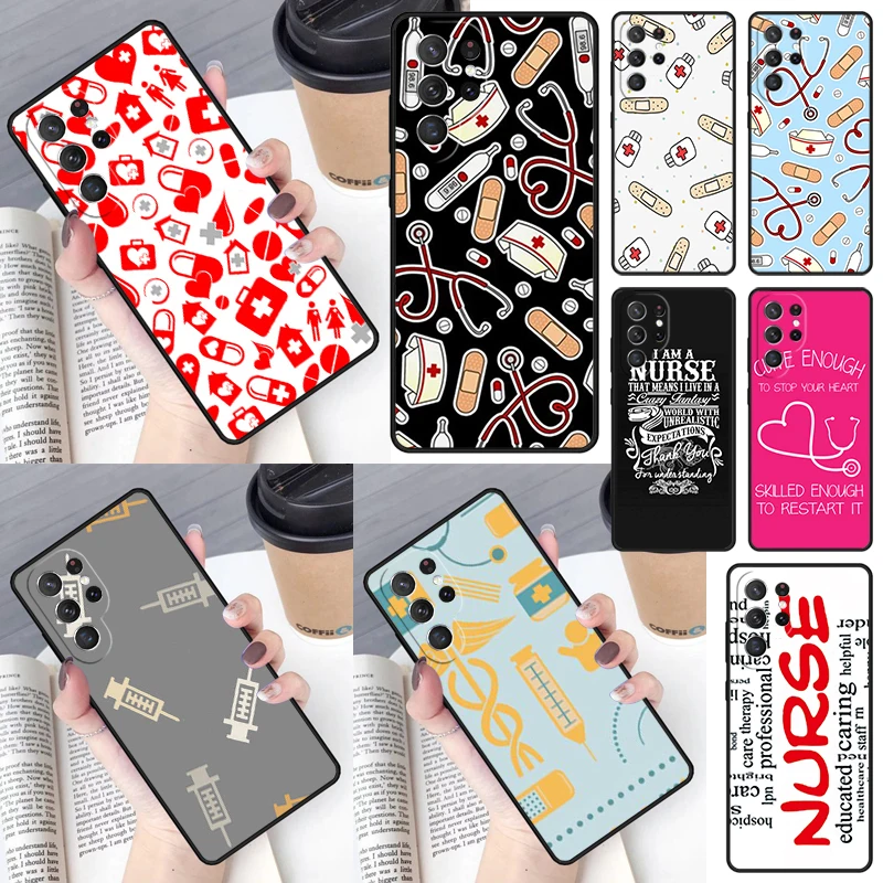 Medicine Health Heart new Nurse Medical For Samsung Galaxy S23 Ultra S22 S20 S21 FE S8 S9 S10 Plus Note 10 20 Ultra phone Case