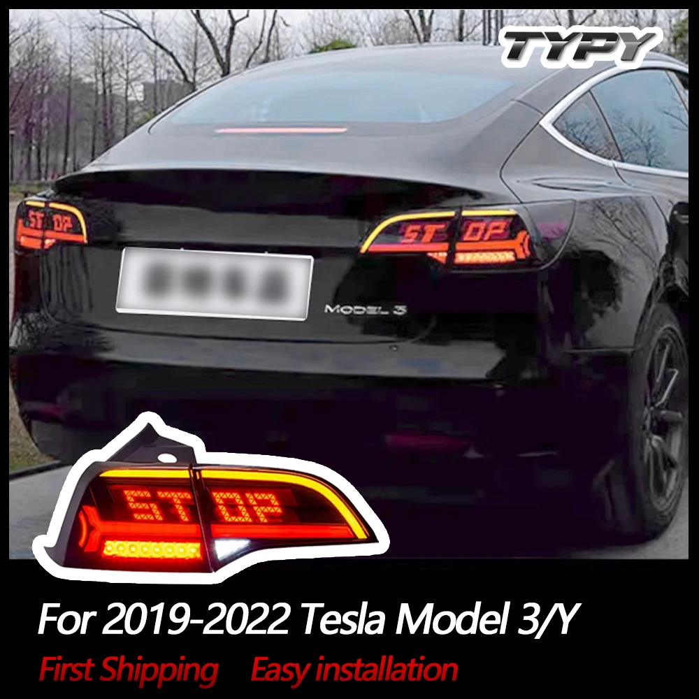 

Car Lights For Tesla Model 3 /Y 2019-2022 Taillight LED Projetor Tail Lamp Daytime Running Light Automotive Accessories