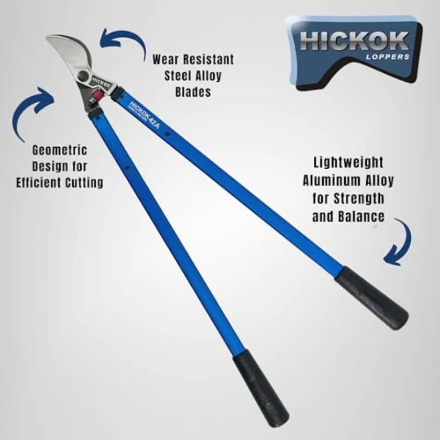 Loppers شديدة التحمل لتقليم الأشجار وقطع الفروع بمقبض طويل 42 بوصة: مقصات تشذيب خفيفة الوزن من الألومنيوم للمحترفين