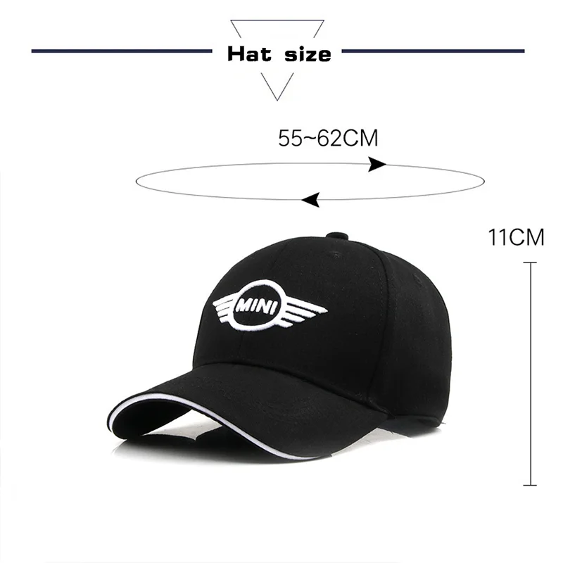 Car Emblem Original Outdoor Sports Hat Embroidery Baseball Caps Sunscreen Hat For BMW Mini Works Cooper F54 F55 F56 F57 F60 R50 - view 2