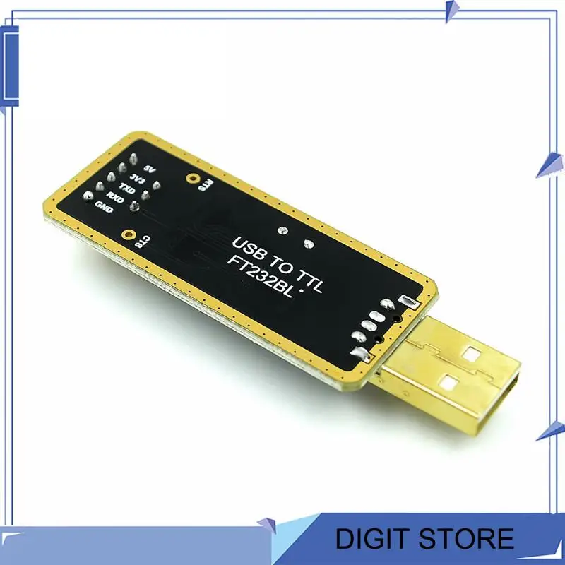 DIGIT-FT232 FT232BL FT232RL USB 2.0 ถึง TTL ดาวน์โหลดสาย Serial Board อะแดปเตอร์โมดูล 5V 3.3V สนับสนุน Win10 สําหรับ Arduino