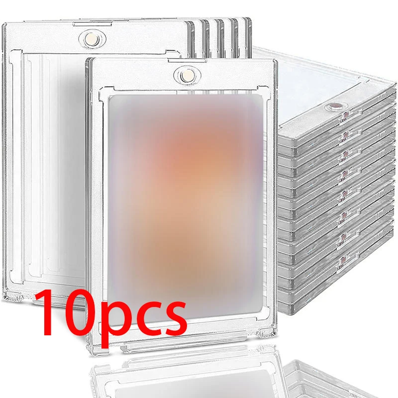 HD Magnetic Card Holder 35Pt For Trading Baseball Card Protector Case Clear Magnet Top Loaders For Korean Kpop Idol Photo Cards