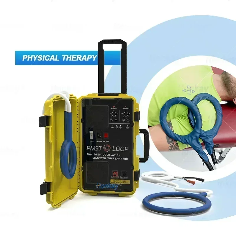 เครื่องบำบัดด้วยประกายไฟด้วยแม่เหล็กแบบห่วง pmst แบบพกพาสำหรับกล้ามเนื้อปวดหลังผ่อนคลายเครื่องกายภาพบำบัด6000GS อุปกรณ์กายภาพบำบัด