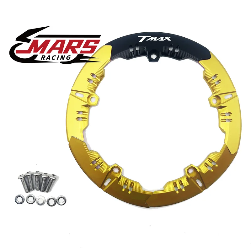 For YAMAHA NEW TMAX560 TMAX530 SX DX 2017 2018-2021 2020 2023 Motorcycle Decorative Cover Transmission Belt Pulley Wheel Cover
