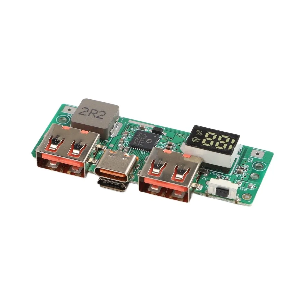 Power Bank Module 5V 3A with Digital Screen for Real-Time Output Monitoring and Portable Power Delivery Solutions
