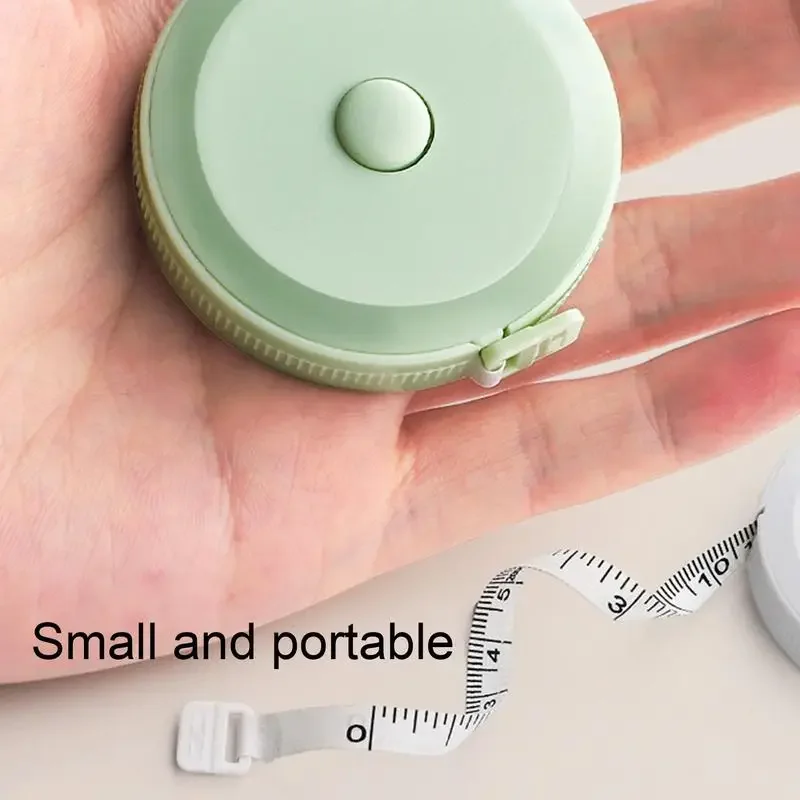 Mini ruban à mesurer de 2m, règle souple portable, mesure précise multifonction pour hauteur et trois mesures, ruban rétractable