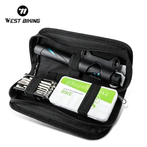 WEST BIKING Portable Bicycle Repair Kits Bag Multifunction Tools MTB Road Bike Cycling Equipment Wrench Bike Repair Tool Sets