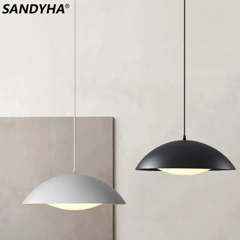 

SANDYHA Nordic Pendant Light Eggshell Design Single-head Led Lamp Dining Table Lighting for Living Room Bedroom Decoration Home