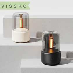 Vissko New Portable Mini Aroma Diffuser USB Air Humidifier 120ML Essential Oil Night Light Cold Mist Maker Sprayer for Home Gift