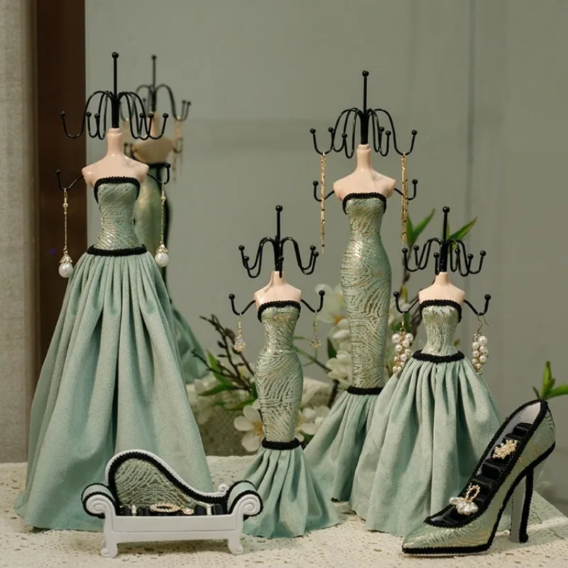 عرض المجوهرات عرض موقف كبير حلقة القرط تخزين الرف سيدة المجوهرات المنظم الرف المعارض سوار قلادة حامل