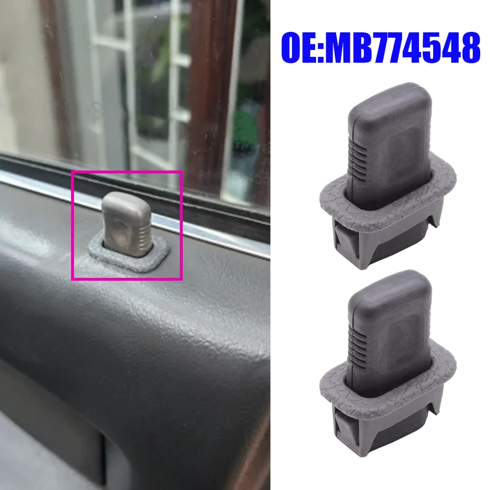 2PCS For Mitsubishi Pajero Montero Mk2 1991 1992 1993 1994 - 1999 Car Door Lock Pin Cap Set Holding Clip MB774548 MB775216