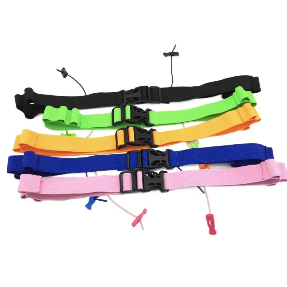 Waist Belly Band Running Race Number Belt With 6 Gel Loops Reflective Tape Marathon Race Belt High Elastic Lightweight