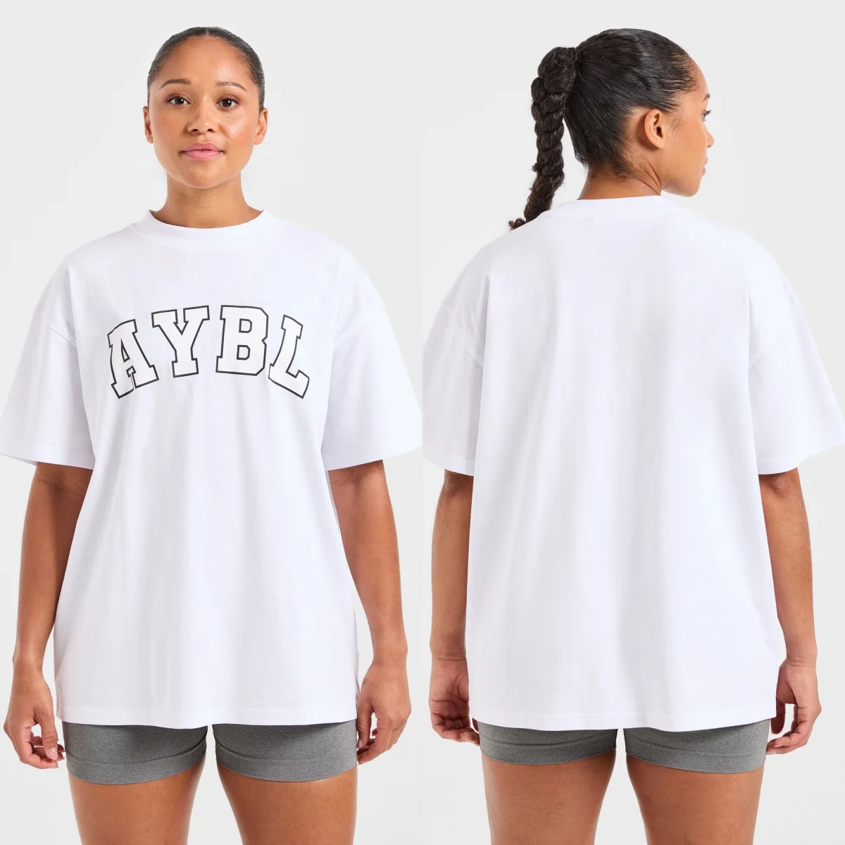 Varsity Oversized GYM Fitness Sports Brand Graphic Tee Cotton Men Women T-Shirt Loose Workout Top