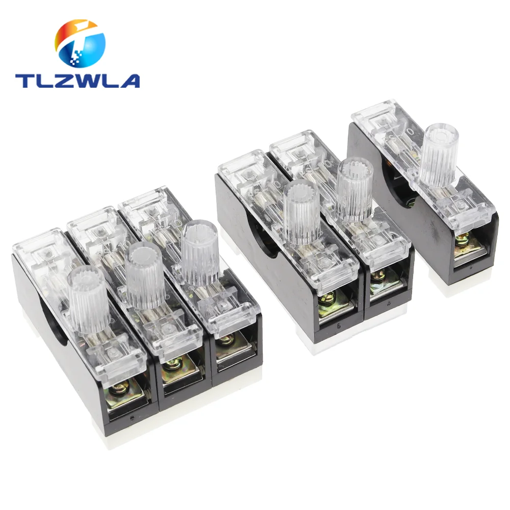 6X30mm 220V Glass Fuse Holder FS-101 FS102 FS103 Din Rail Mount Single Pole 6*30 Fuse Casing 0.5A ~ 30A