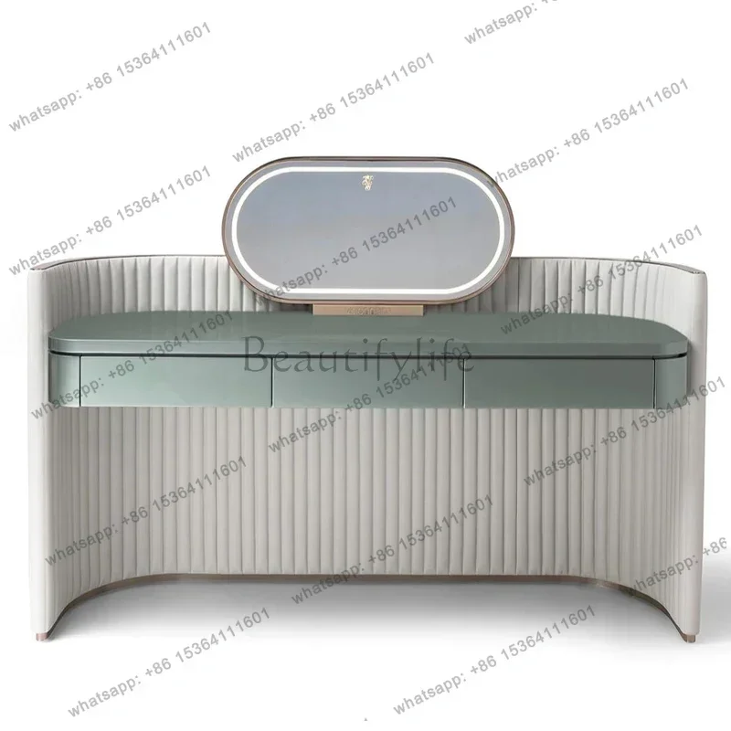 

yj9 Luxury Vanity Makeup Dresser Mirror Set Women Modern Princess Dressers Bedroom Organizer Coiffeuse Chambre Home Furniture