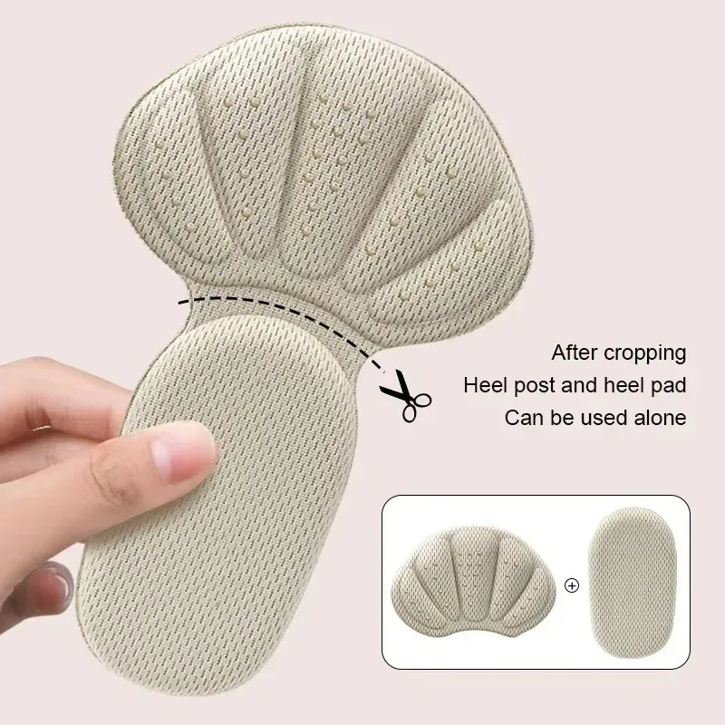 สติกเกอร์ส้นรองเท้าผ้าใบ Heel Protection Feet Pads บรรเทาอาการปวดลดขนาดรองเท้าลื่น Insoles T-Shaped Foot Care Pad รองเท้าส้นสูง