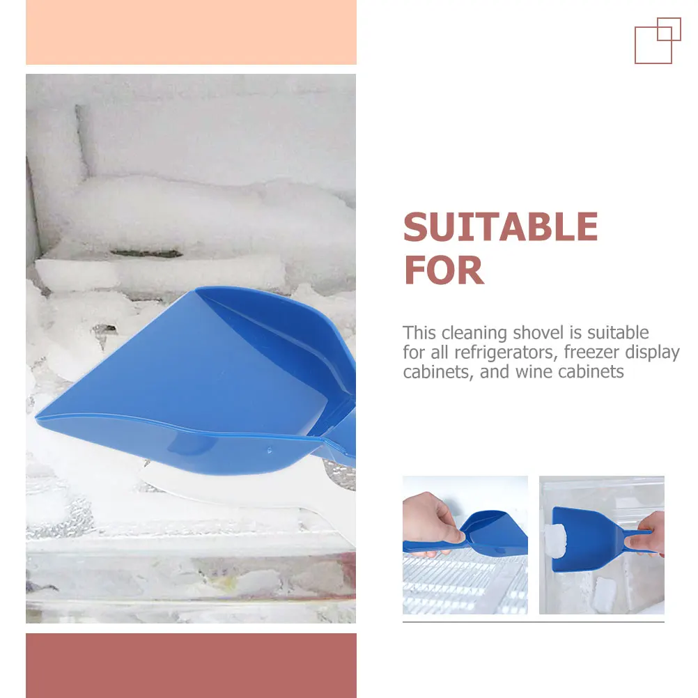 

3pcs Plastic Ice Shovel Thick Frost Remover Cleaning Tool Refrigerator Snow Scraper Versatile Deicing Spade Household Broom Easy