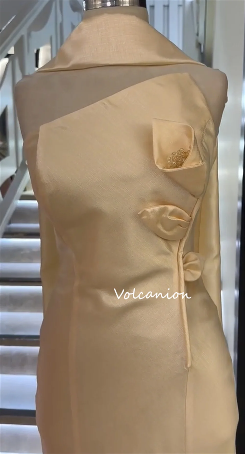 Customized Elegant Charmeuse Pleat Trumpet Strapless Long Dresses Bespoke Occasion Party Formal High Quality