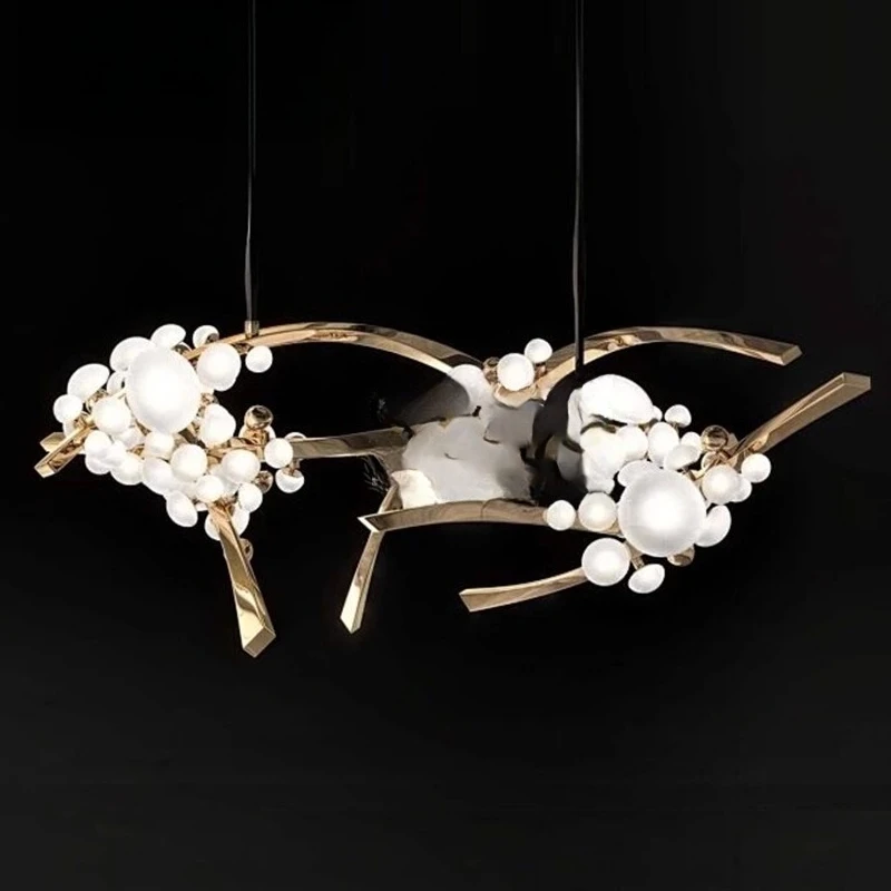 

Restaurant Lights Hotel Aisle Bar Decoration All Copper Art Glass Ball Lights Club Front Hall Bar Lights