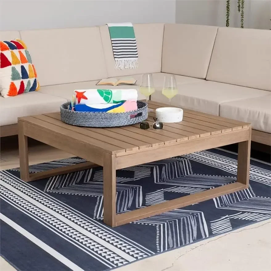 Ellis Wood Outdoor Coffee Table in Natural