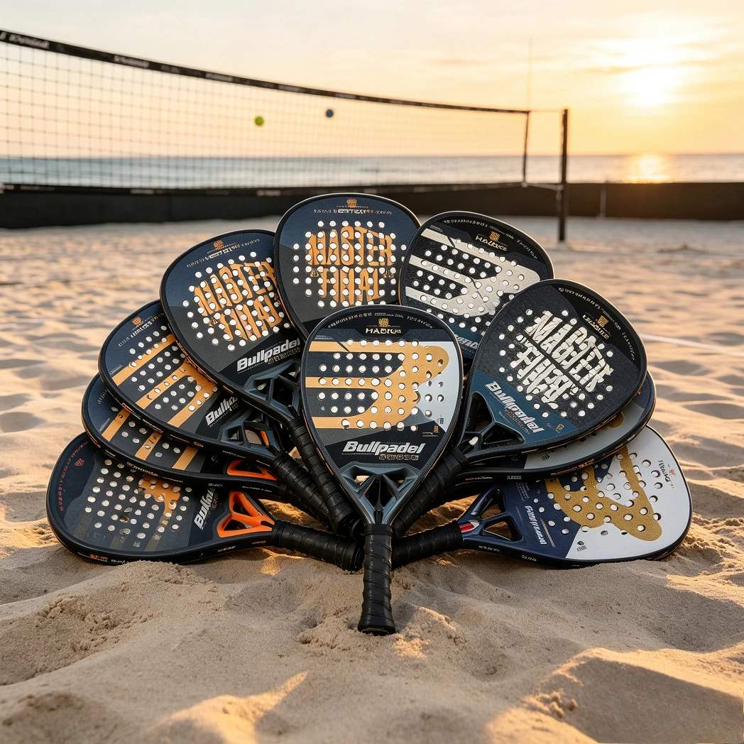 Badminton Racket Carbon - Profesyonel Karbon Fiber Padel Tenis Raketi,
