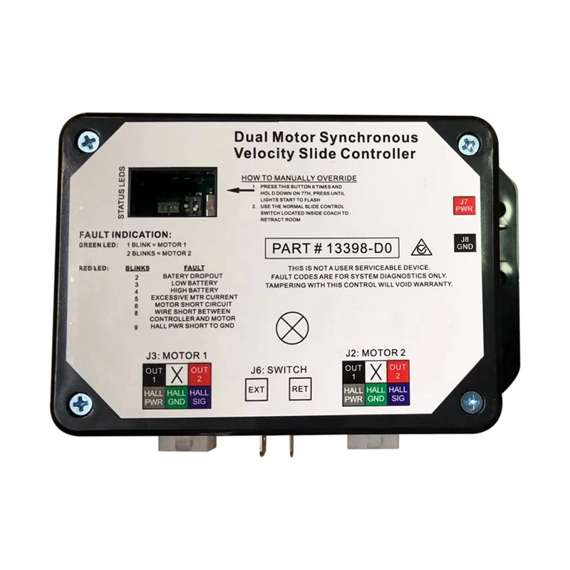 

13398-DO Двойной синхронный слайд-контроллер скорости для контроллера V-Sync II Lippert Внутренний настенный выдвижной на колесах 211852 Замена