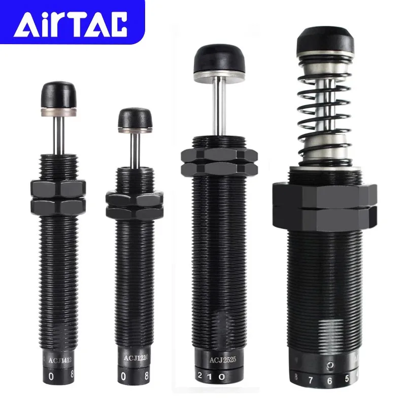 AIRTAC ACJ1007 1210 1412 2020 Original Pneumatic Adjustable Type Shock 2525 2550 2750 3325 3650 4275 Absorber Hydraulic Buffer