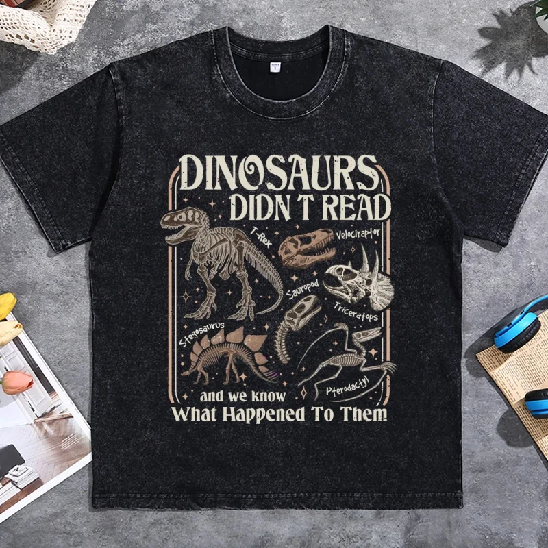 Dinosaurs Didn't Read Comfort Colors® Shirt, Funny Book Lover T-Shirt, Funny Dinosaur Teaching Tee, Reading Shirt, Librarian