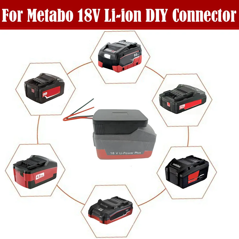 1PCS Battery Adapter For 18V Li-Ion Battery Adapter DIY Output To Dock Power Connector Accessories 12