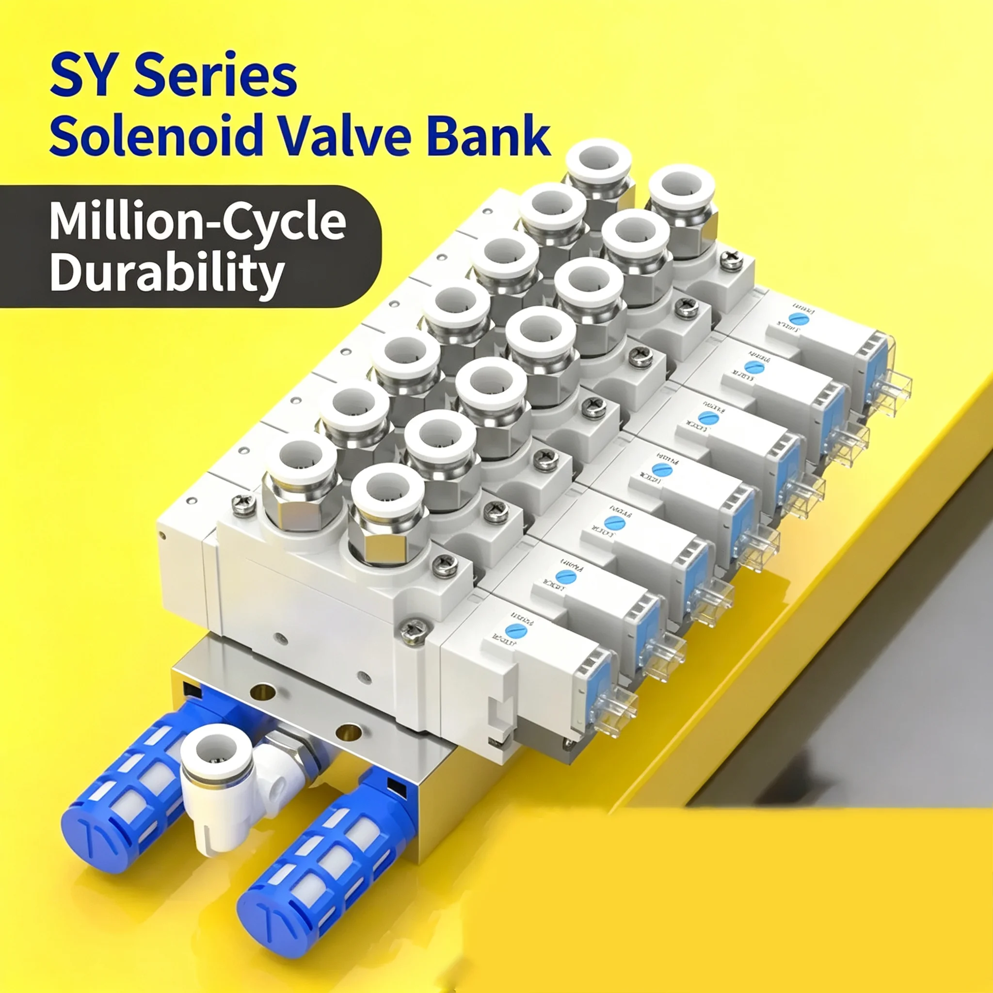 Pneumatic solenoid valve control valve bank SY5120/7120/5220/7220/3220 cylinder directional valve, steering valve