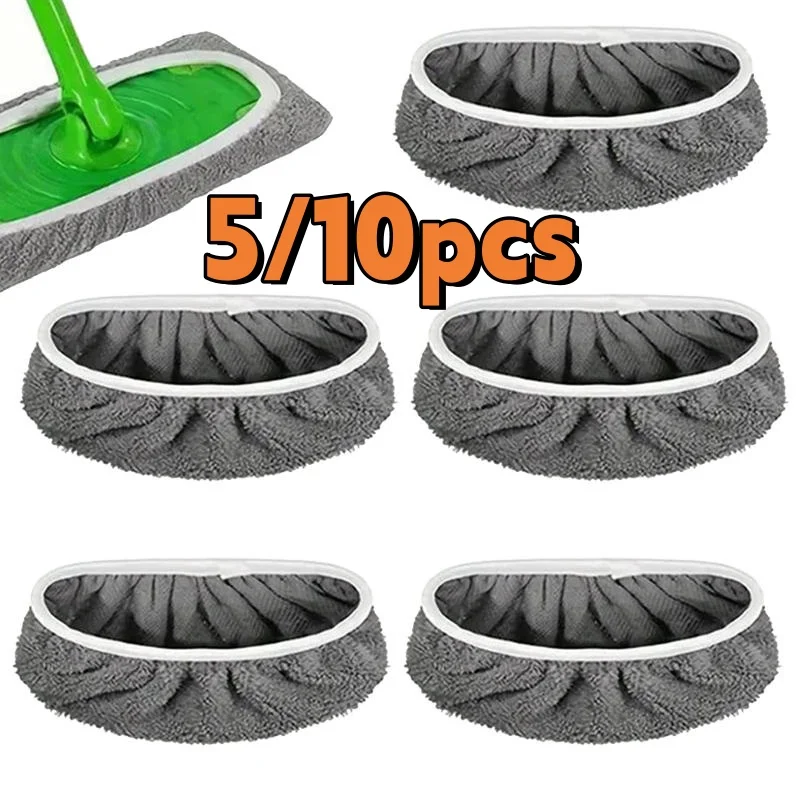 Replacement Mop Pads Washable Rag Towels Sweeper Wet &am Dry Cleaning Cloths Microfiber Mop Pads Furniture Floor Cleaning Tools