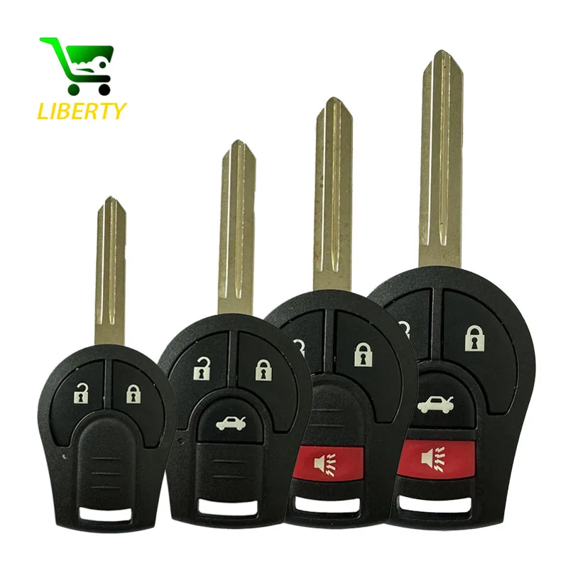 Liberty-llavero remoto de coche con 2/3/4 botones, Chip ID46 de 315/433MHZ para Nissan Sunny Sylphy Tiida Livina Paladin CWTWB1U751, llave de vehículo