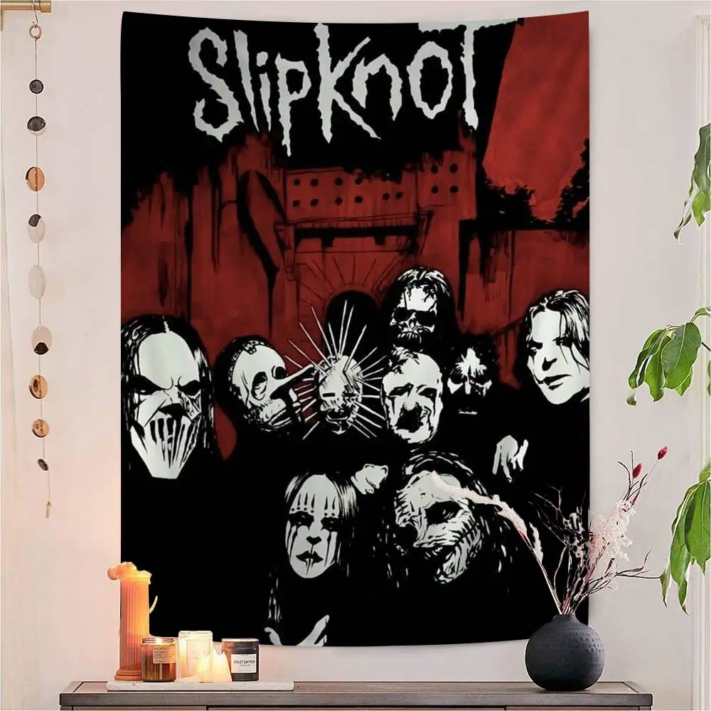 Heavy metal band S-Slipknot Colorful Tapestry Wall Hanging Bohemian Wall Tapestries Mandala Wall Art Decor